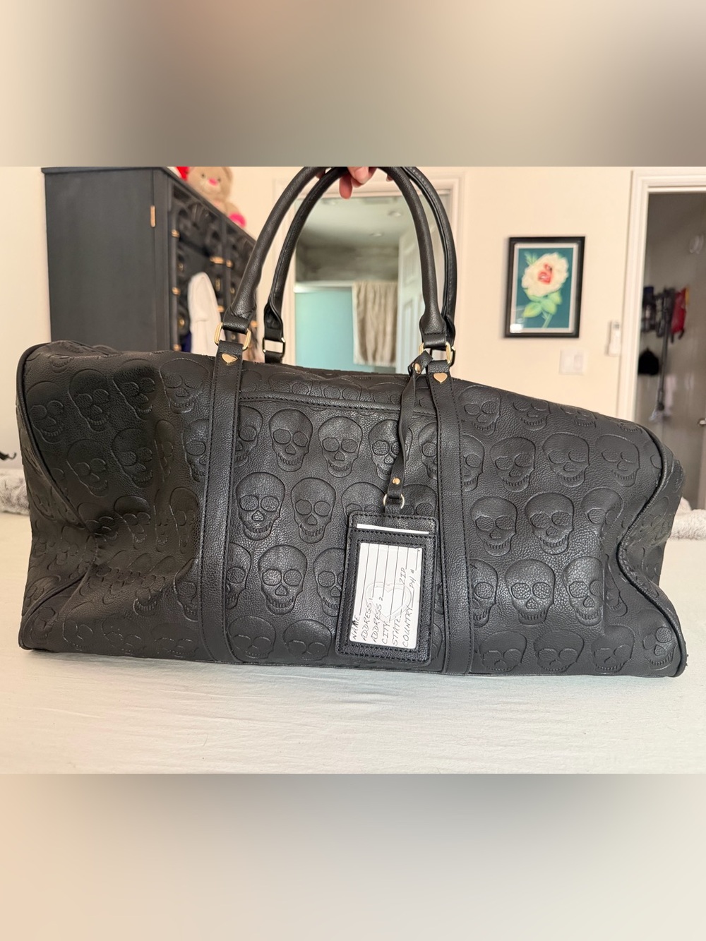 Betsy Johnson Skull Duffel Bag
